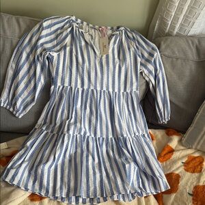 Vineyard Vines Blue and White Striped Dress